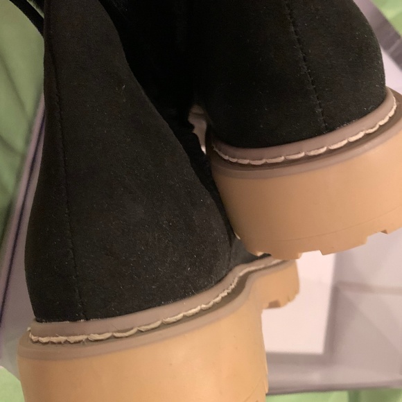 JLO JENNIFER LOPEZ Ginna Booties sz 8.5 Faux Suede & Faux Fur - Picture 4 of 6